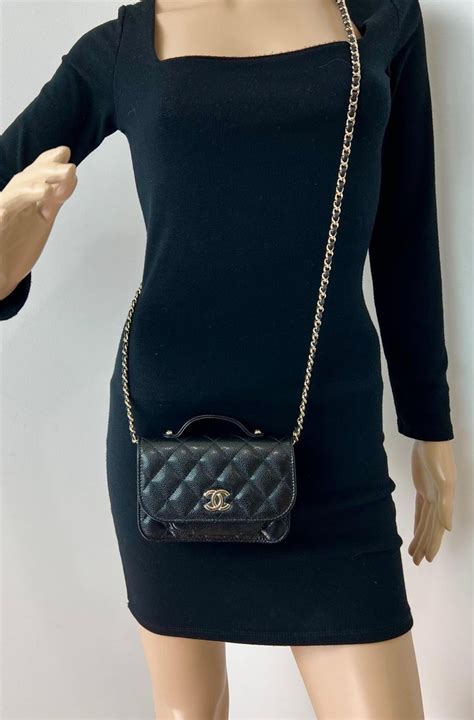 chanel business affinity clutch|CHANEL Caviar Quilted Business Affinity Clutch With Chain Black .